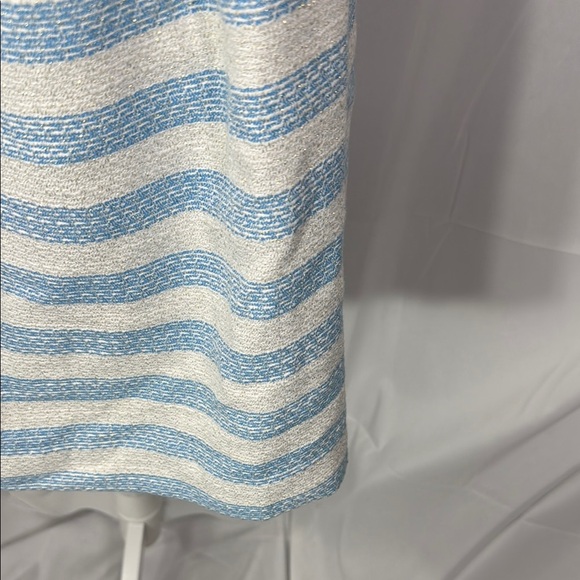 Lilly Pulitzer Striped Blue and White Strapless Dress Size 00 - Picture 4 of 9